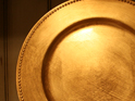 Gold Charger Plates for Rent